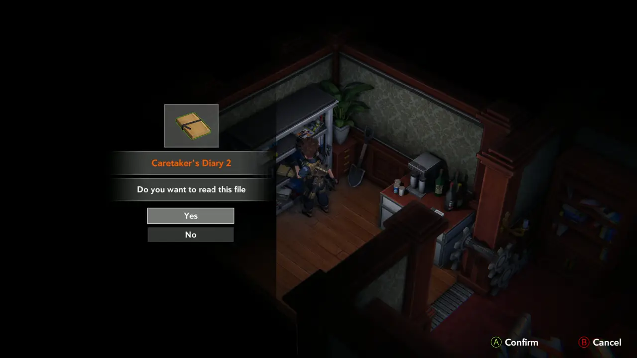 Caretaker's Diary 2 prompt