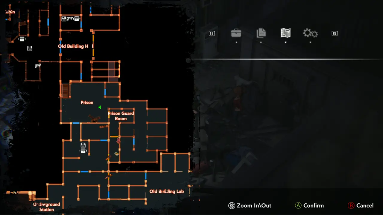 Map: Prison and Prison Guard Room