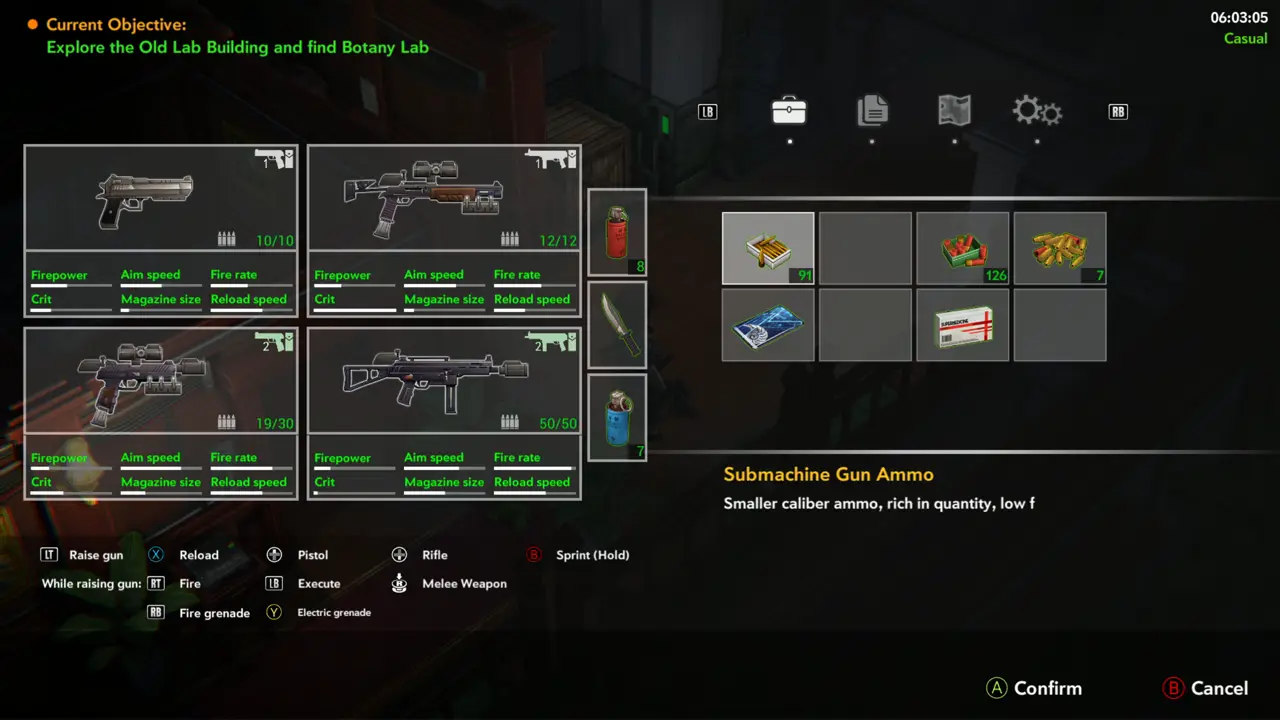 Objective on pause screen
