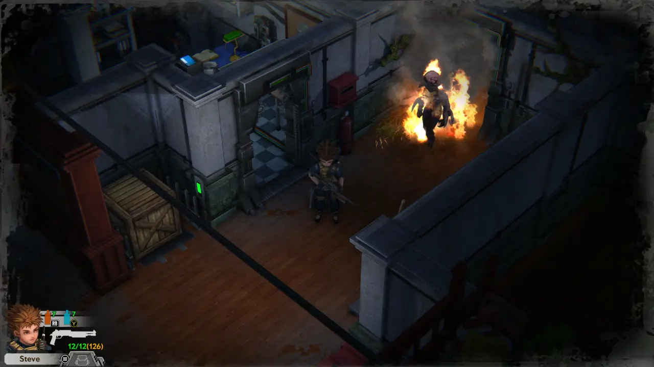 Enemy on fire