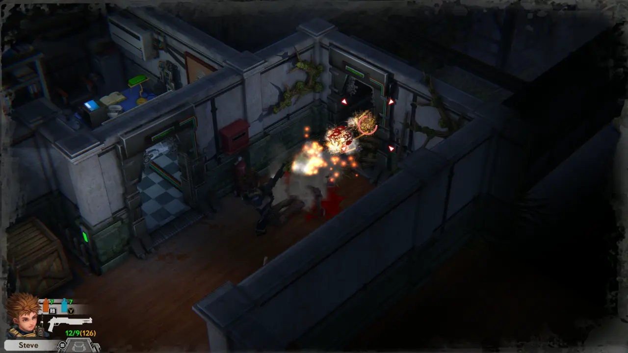 Shooting the enemy