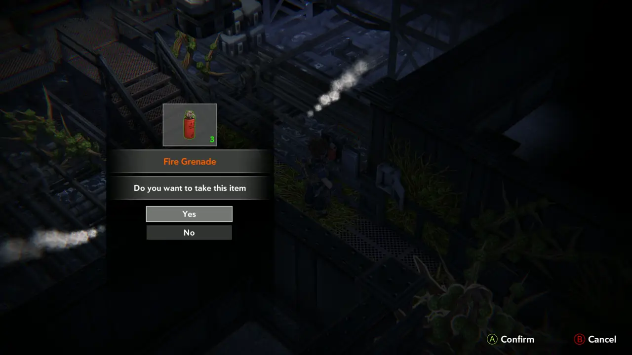 Fire Grenade prompt