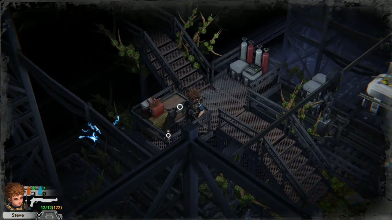 Interact at the gantry crate
