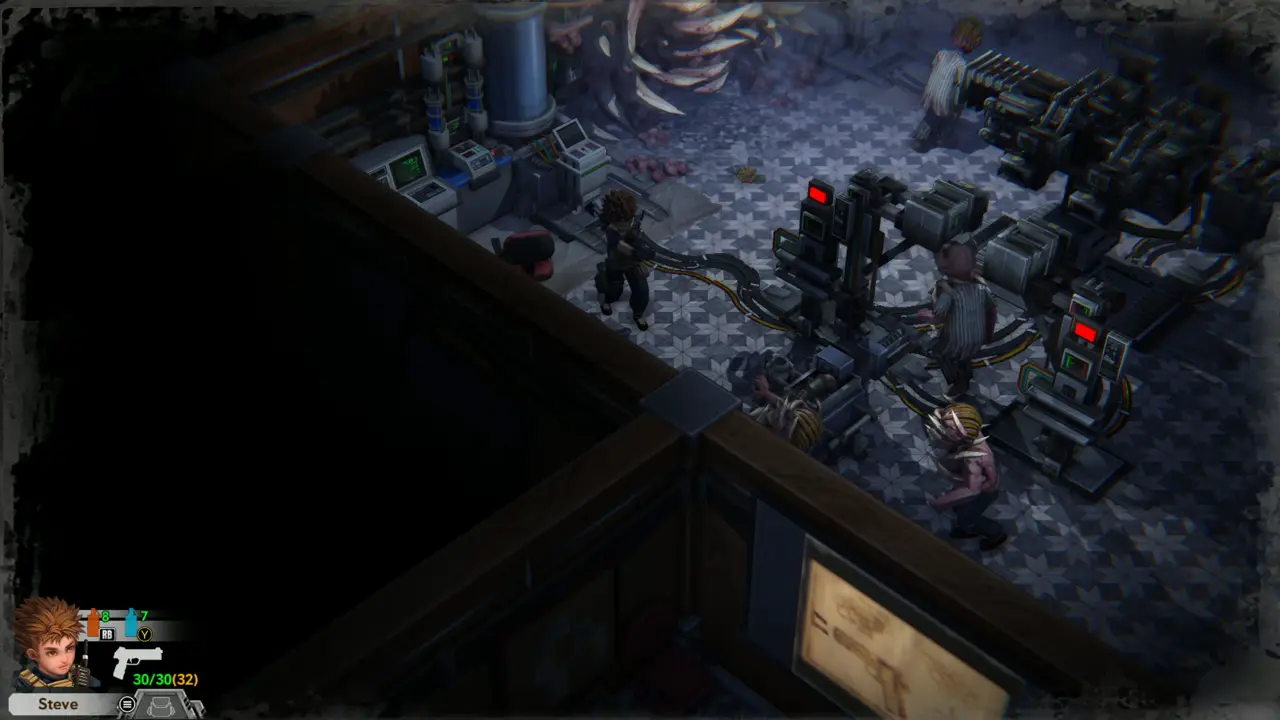 Zombies in the tiled hall