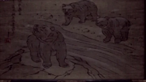 Stage 13 warehouse: the painting of three bears