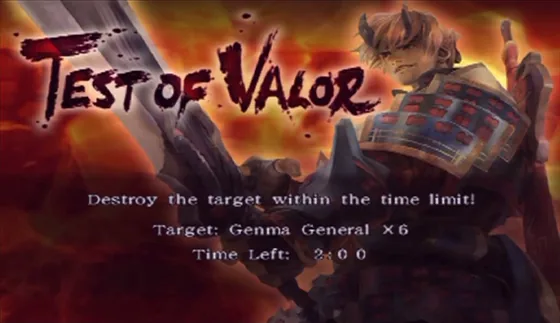 Test of Valor 20: the requirement screen
