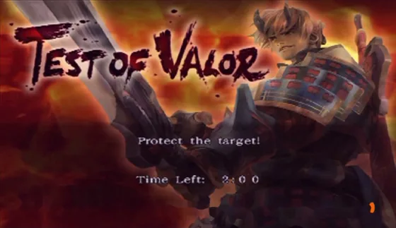 Test of Valor 30: the requirement screen