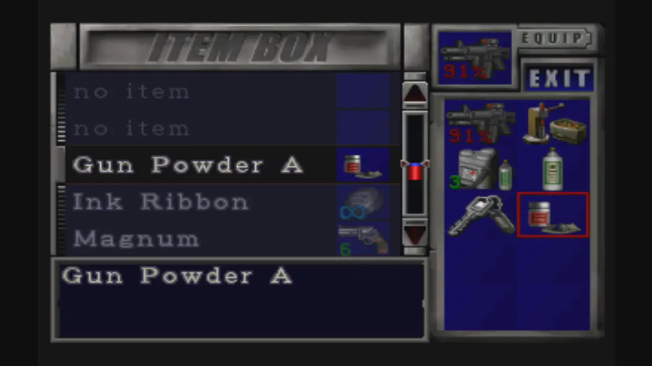 Item box beside the typewriter
