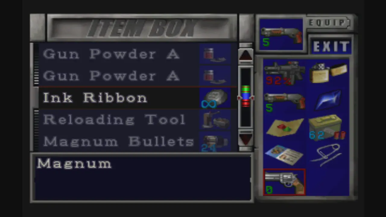 Item box in the Dark Room