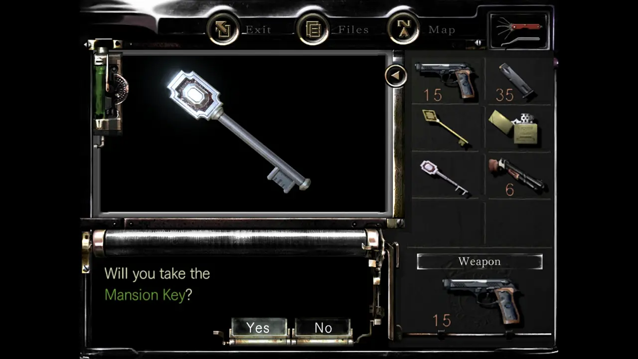 Armor Key pickup prompt