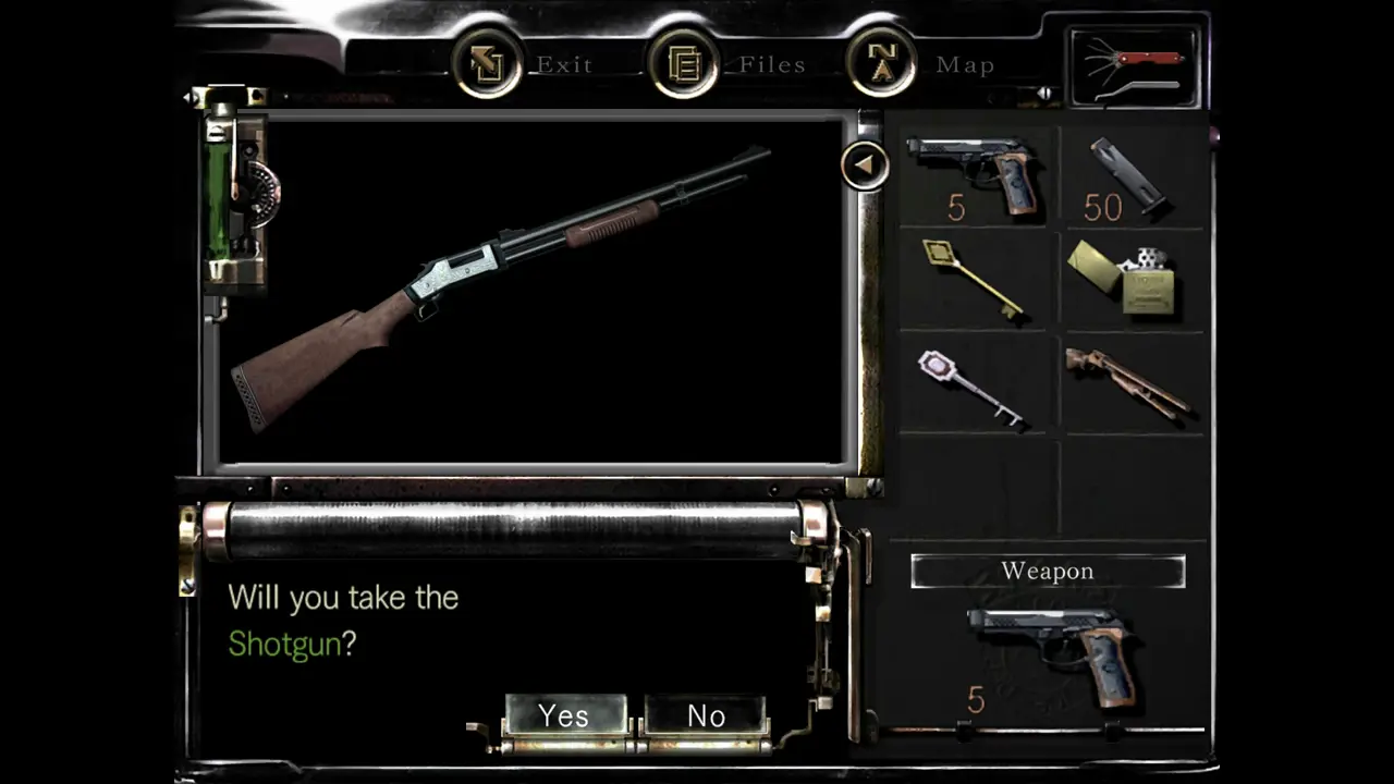 Shotgun pickup prompt