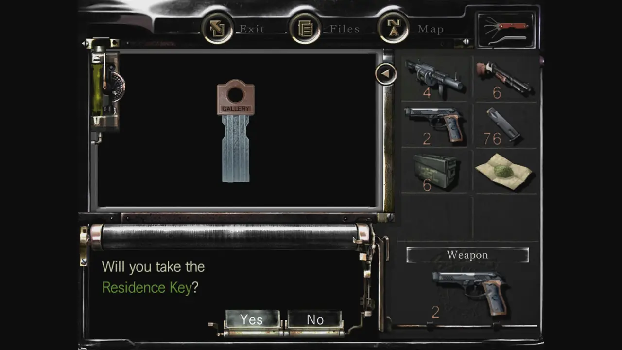 Gallery Key pickup prompt