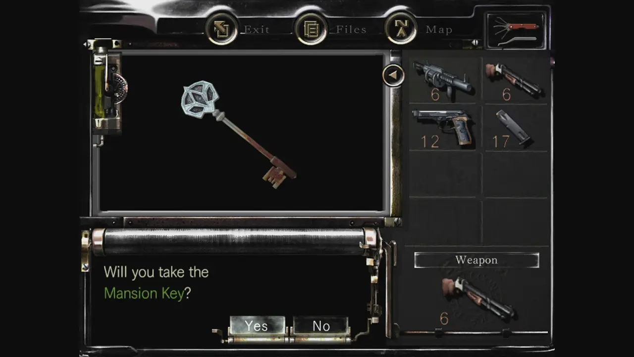 Helmet Key pickup prompt
