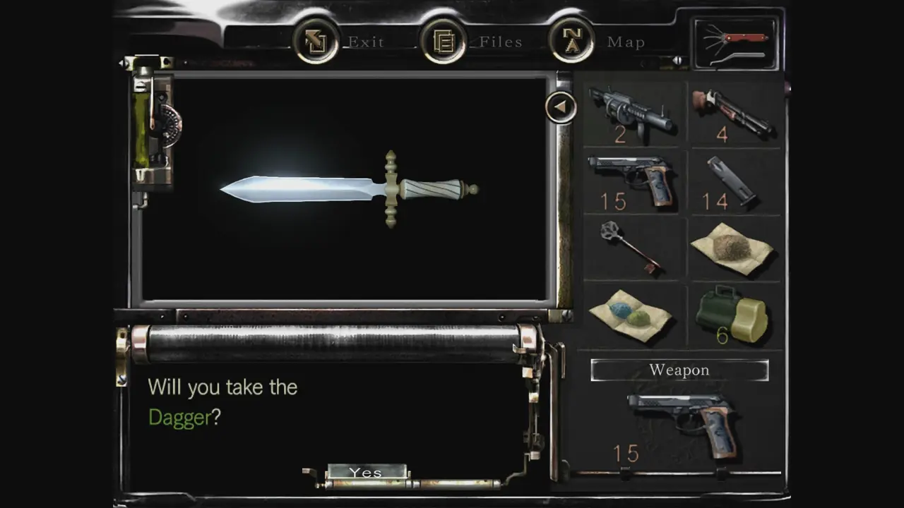 Dagger pickup prompt