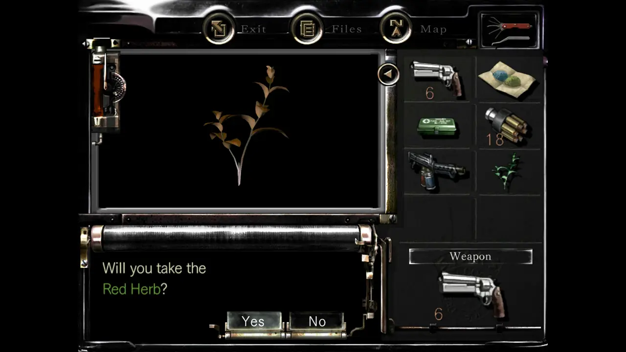 Red Herb pickup prompt