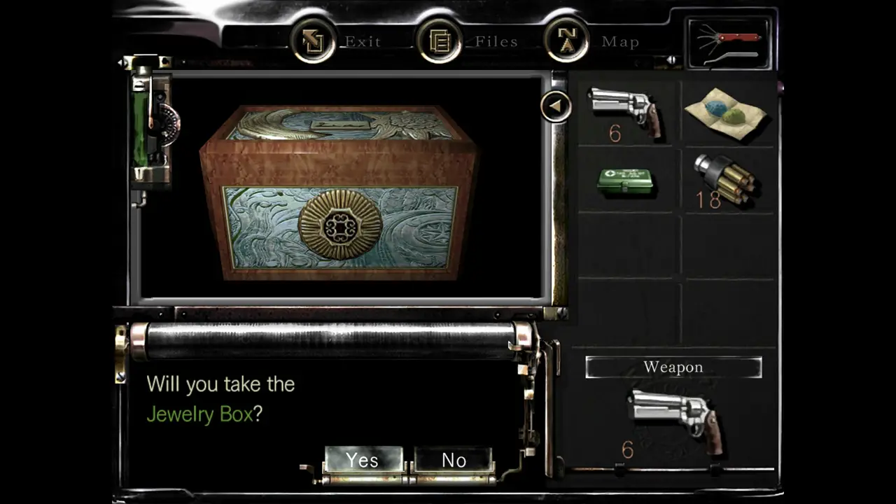 Jewelry Box pickup prompt