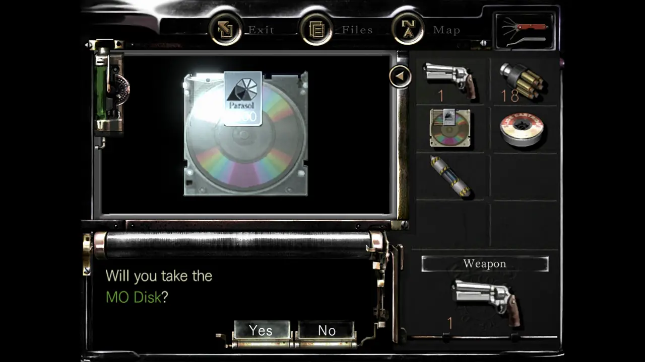 MO Disk pickup prompt