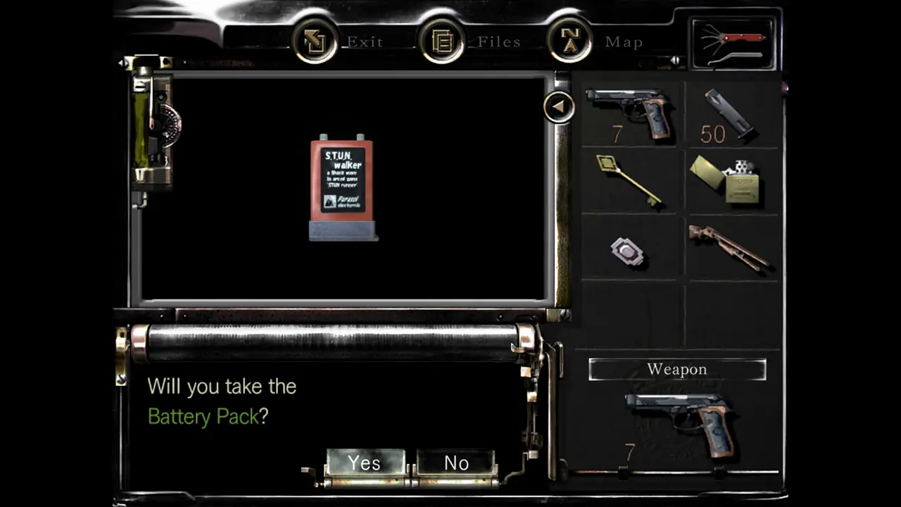 Battery Pack pickup prompt