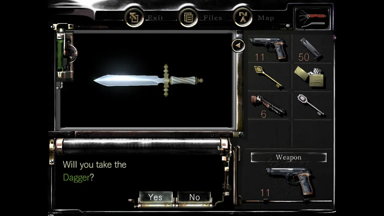 Dagger pickup prompt