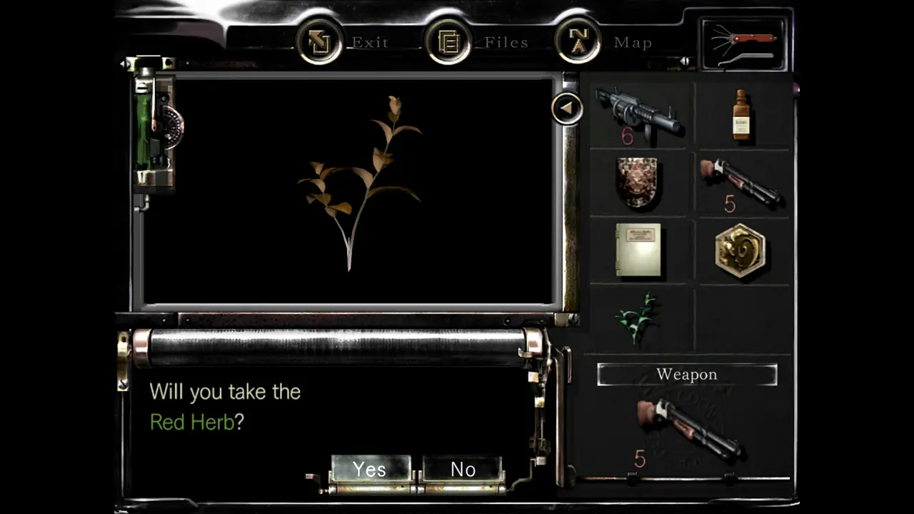 Red Herb pickup prompt