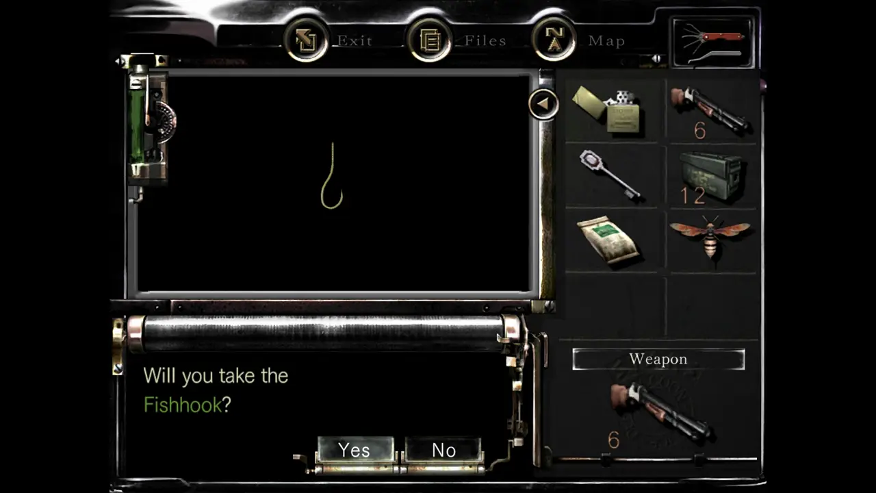 Fishhook pickup prompt
