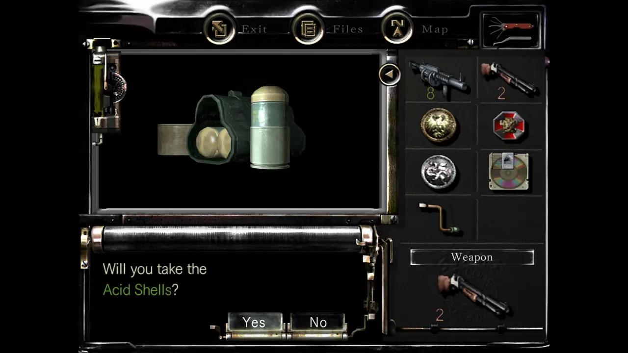 Acid Shells pickup prompt