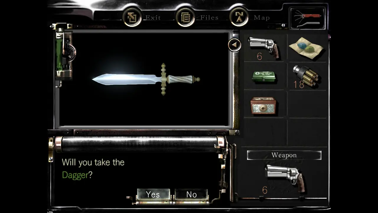 Dagger pickup prompt