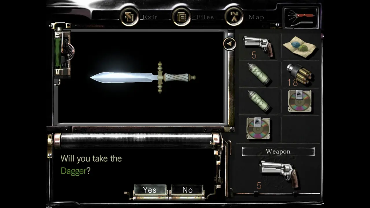 Dagger pickup prompt