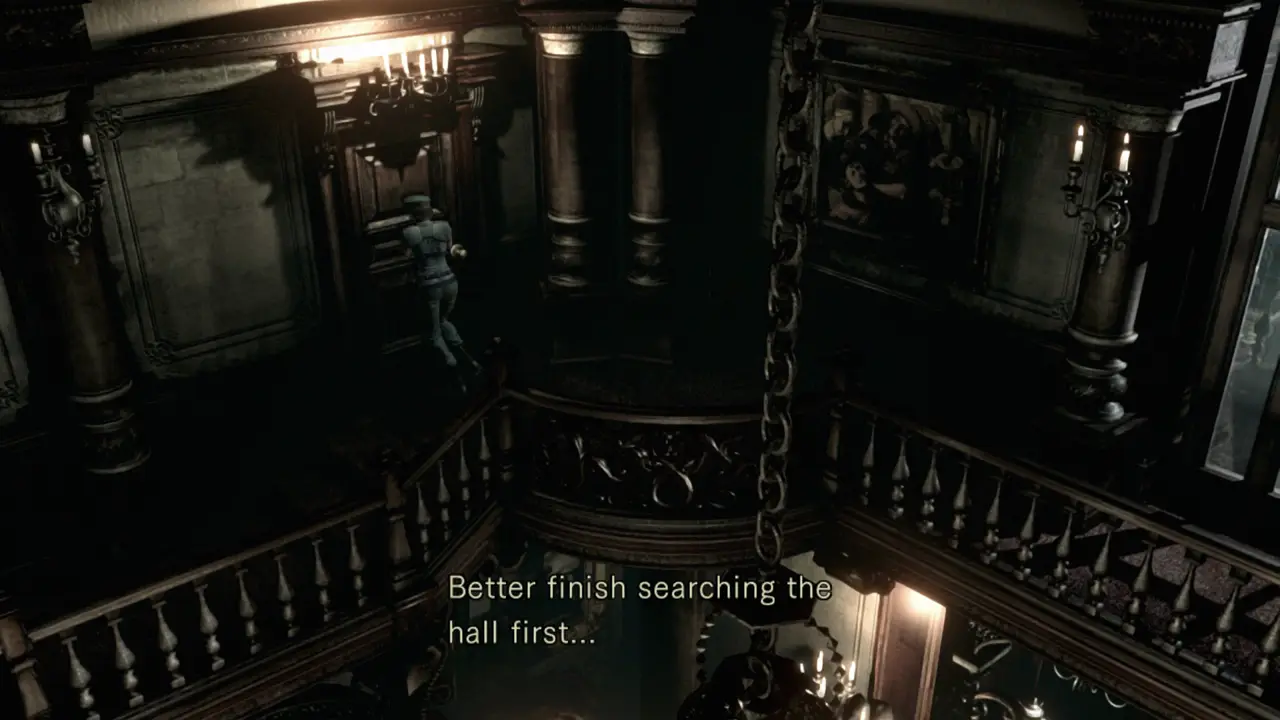 Front door, finish the hall first