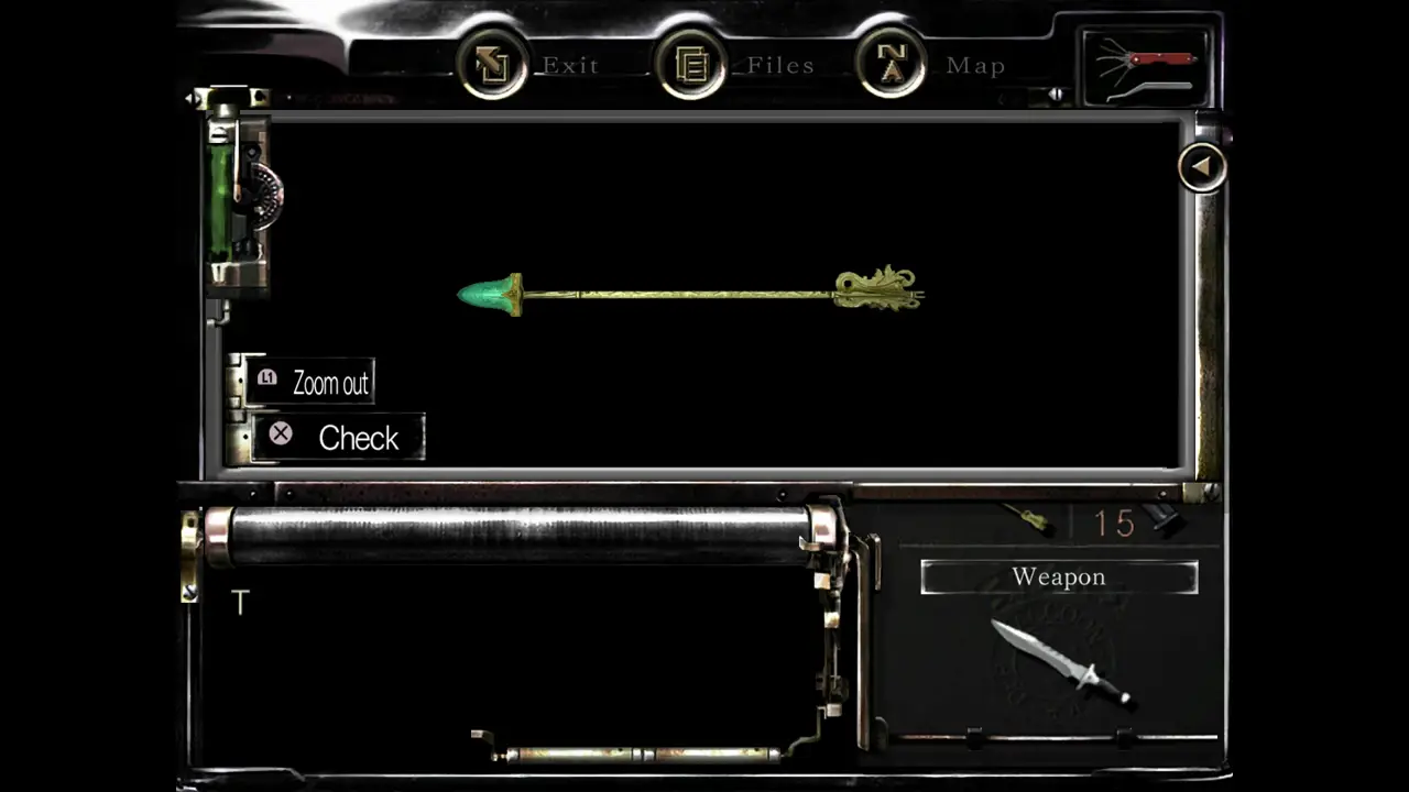 Golden Arrow in the inventory