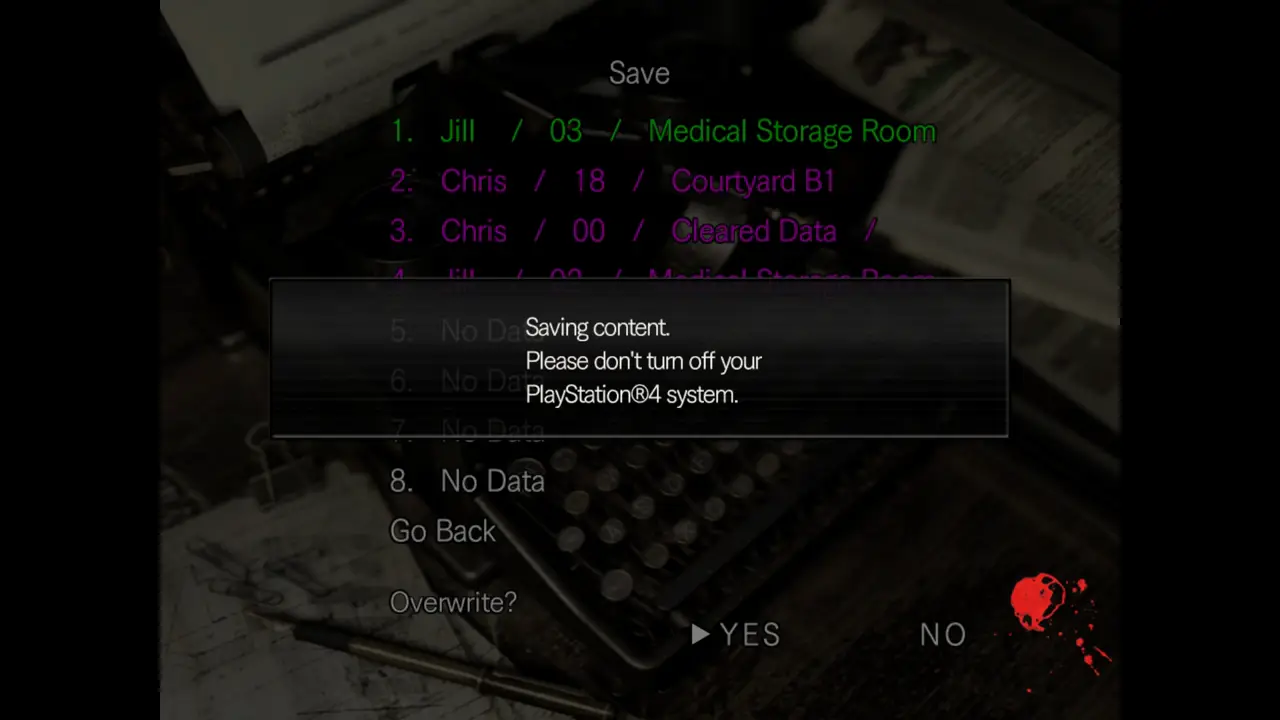 Save at the typewriter