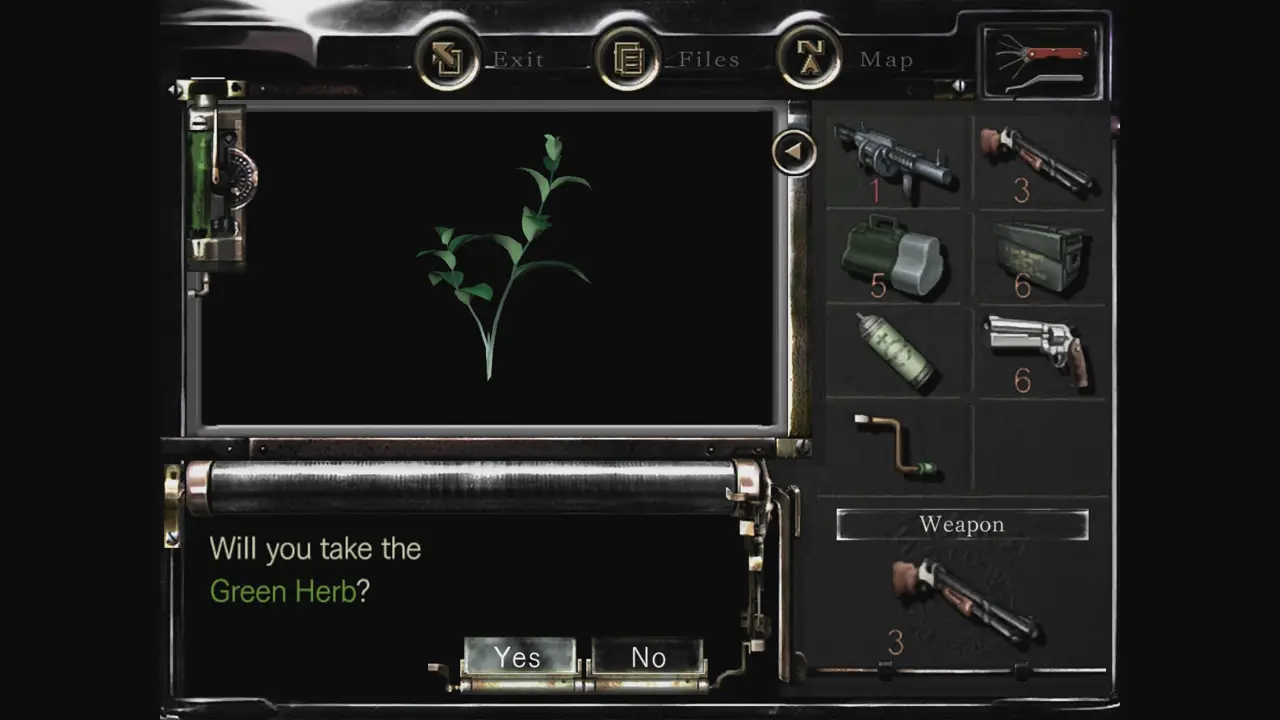 Green Herb pickup prompt