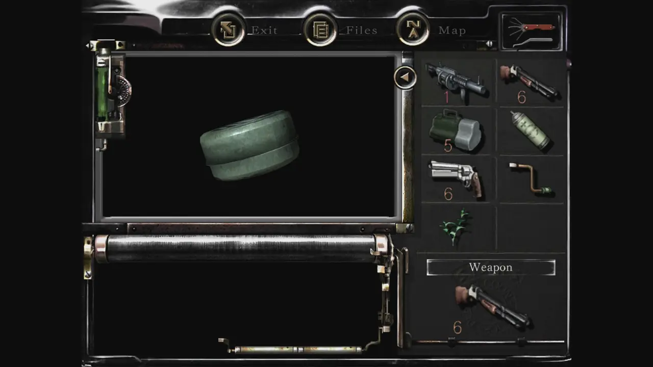Battery Pack item screen