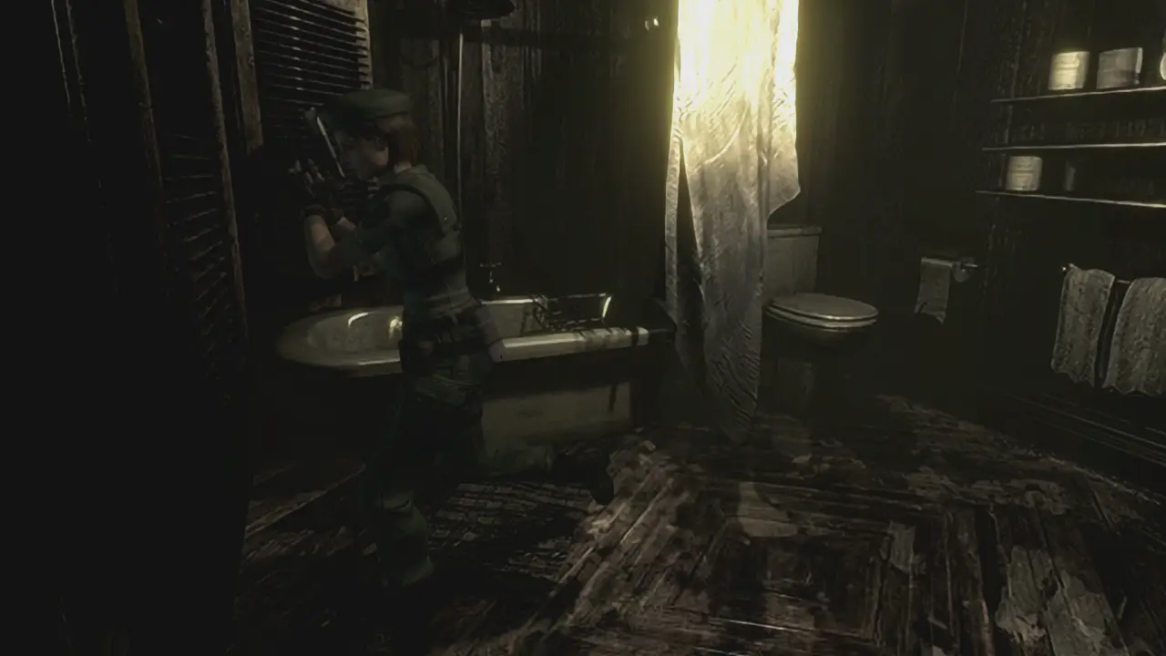 Bathroom with the bathtub