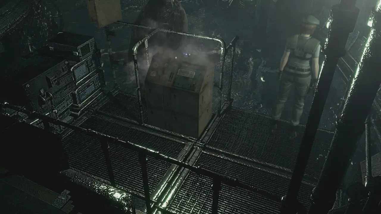 The generator on the catwalk