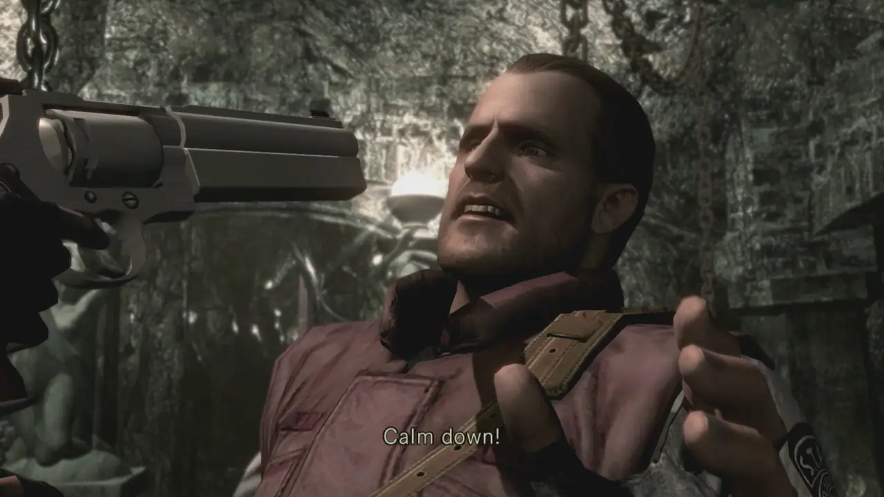 Barry points the gun