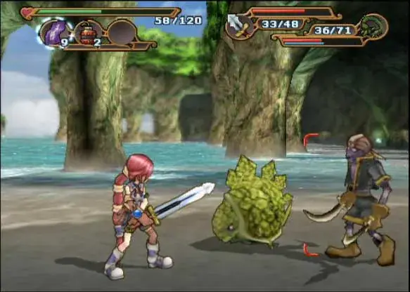 Dark Cloud 2 - Monica in battle