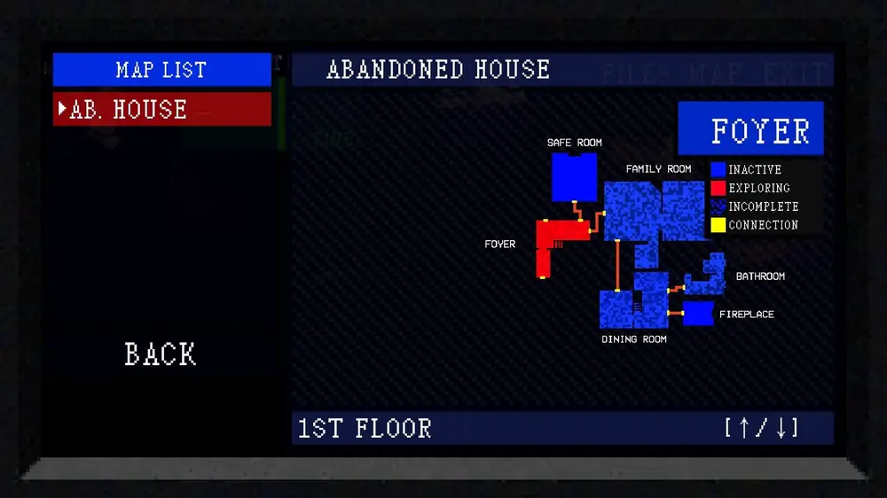 The map screen