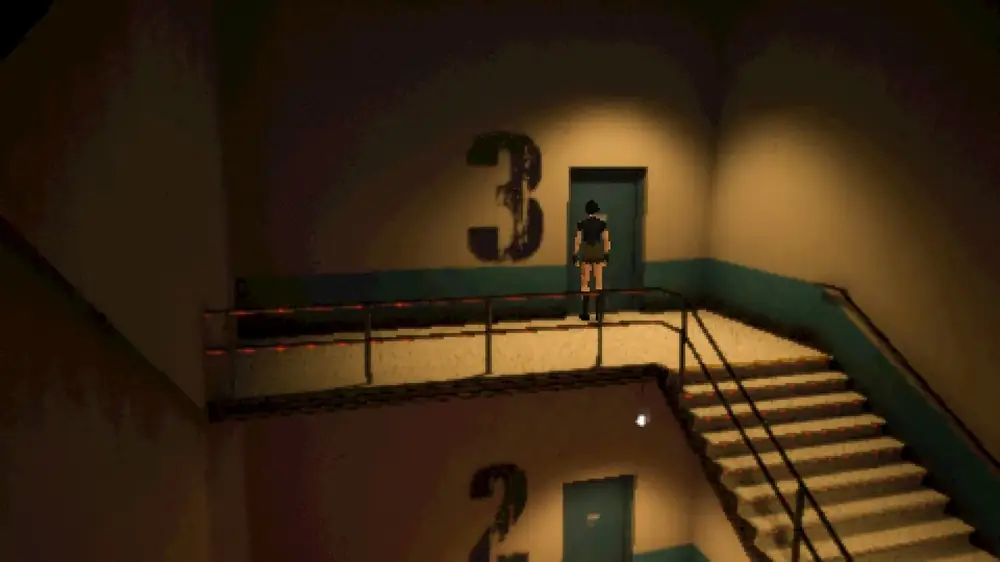 Hospital stairwell