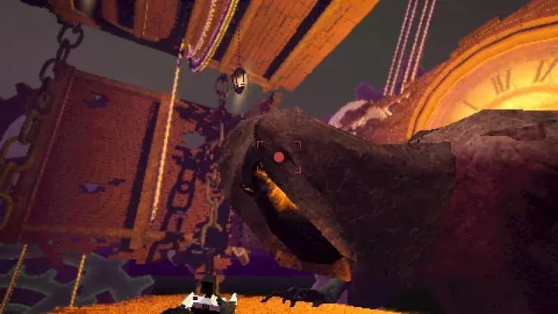 Aiming the camera at an enemy