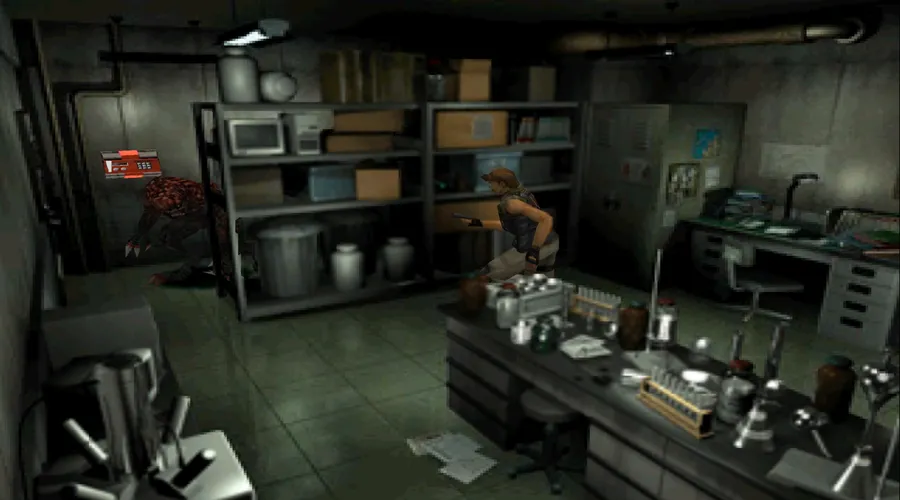 Resident Evil 3 Nemesis &mdash; Hunter Betas and the explosive wall charge in the Basement Storeroom