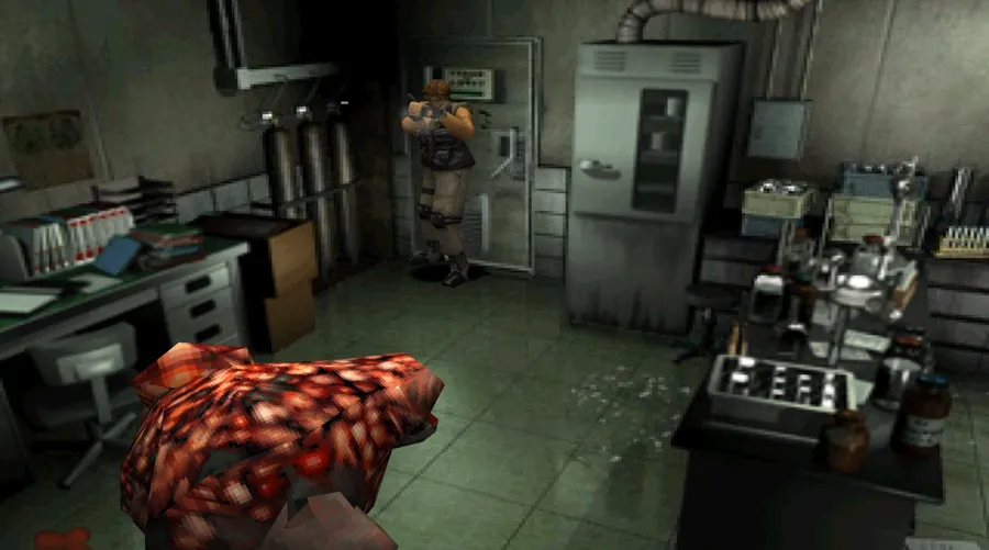 Resident Evil 3 Nemesis &mdash; Hunter Betas and the explosive wall charge in the Basement Storeroom