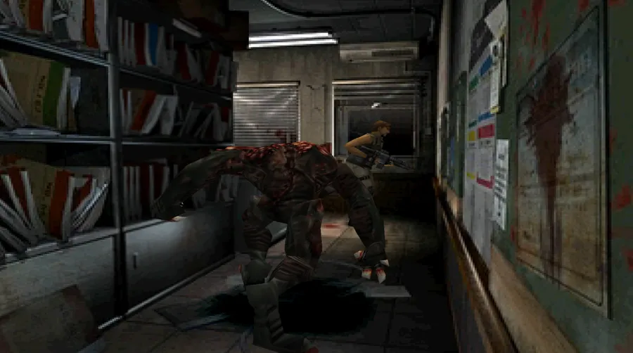 Resident Evil 3 Nemesis &mdash; a Hunter Beta in the Data Room